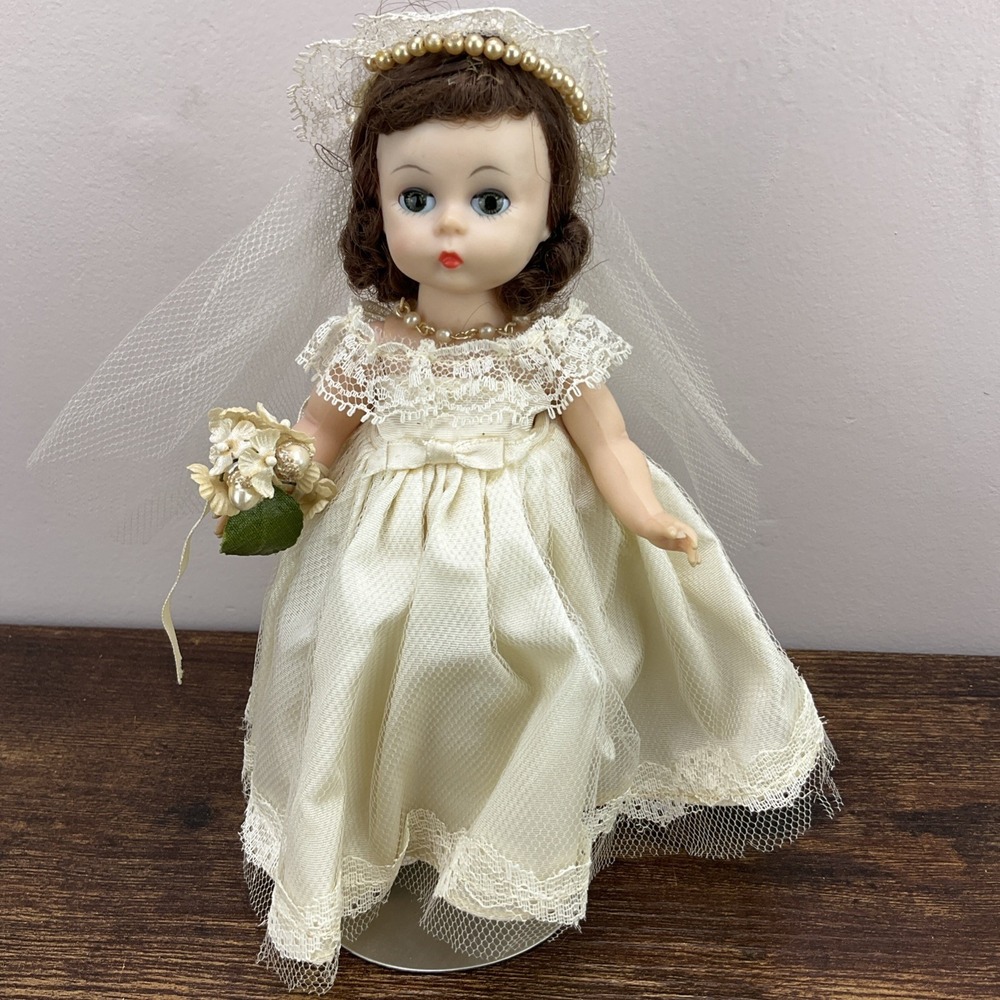 Original Madame Alexander-Kins Wendy Bride Doll from 1950s 8 Inch's Vintage